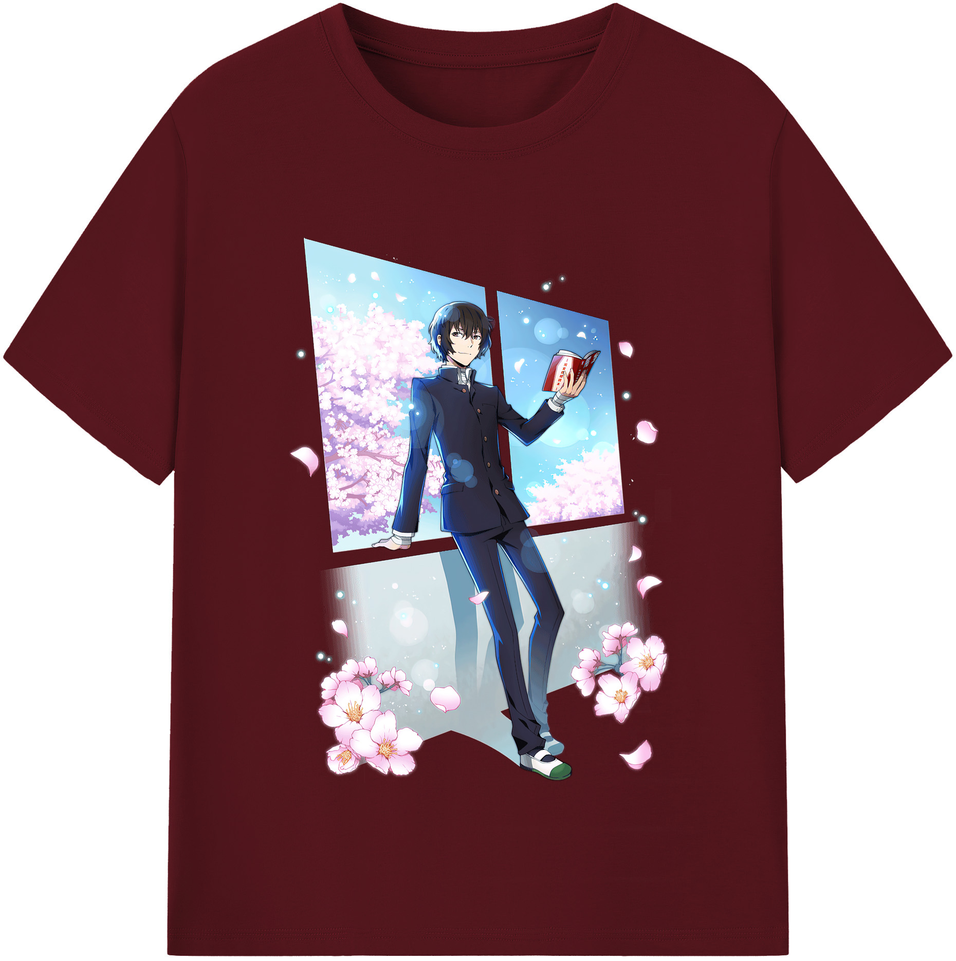 （画像用） 文豪ストレイドッグス Bungo Stray Dogs 綿100％半袖Tシャツ（フロントプリント）